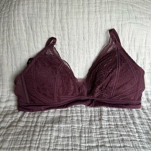 Auden Lace Bra size M in Maroon